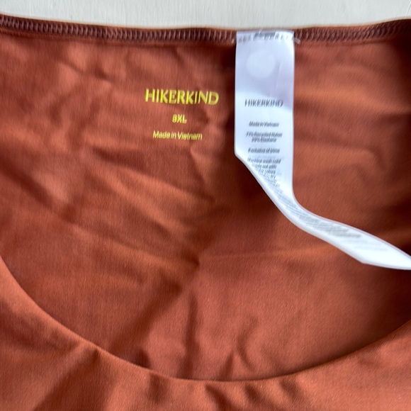 Hikerkind Performance base top 01 Sleeveless compression bra rust 3XL NEW - Picture 2 of 8